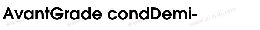 AvantGrade condDemi字体转换